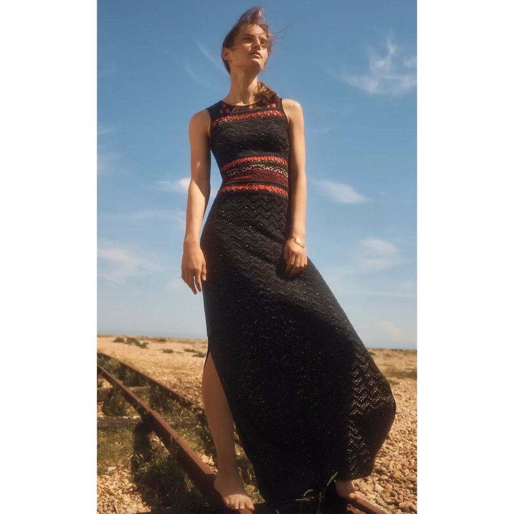 Anthropologie Cecilia Prado Rowan Maxi Sweater Dress Size XXS Petite